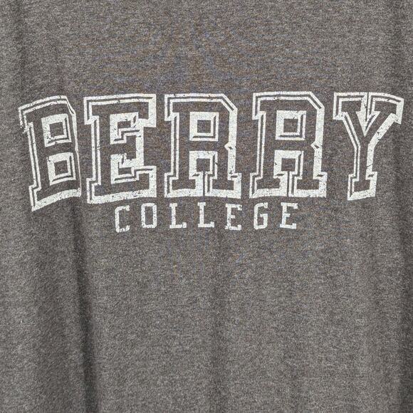 Berry College L T-Shirt Men’s Gray MV Sport Short Sleeve Logo Tee Rome Georgia - Picture 2 of 5